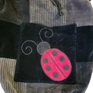 Bags | Handmade Corduroy Ladybug Backpack | Poshmark display picture 1